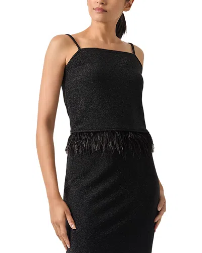 MISOOK FEATHER TRIM TOP