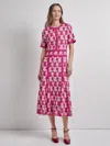 Misook Fit & Flare Intarsia Knit Dress - Modern Fit In Multi