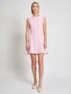Misook Modern Fit Scalloped-trim Knit Mini Dress In Multi