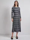Misook Heritage Fit Tweed Knit Maxi Dress In Multi