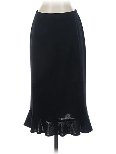 Pre-owned Misook Formal Skirt In Black