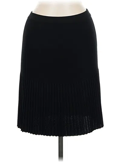 Pre-owned Misook Formal Skirt In Black