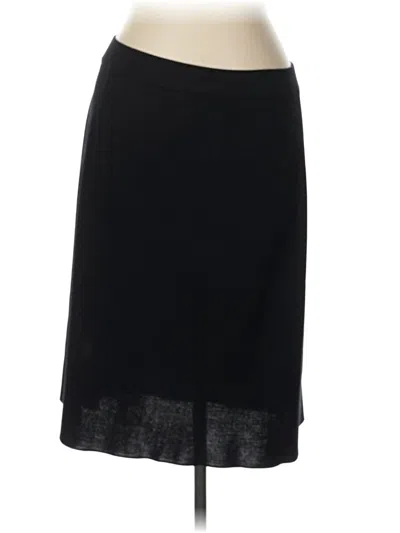 Pre-owned Misook Formal Skirt In Black