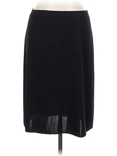 Pre-owned Misook Formal Skirt In Black