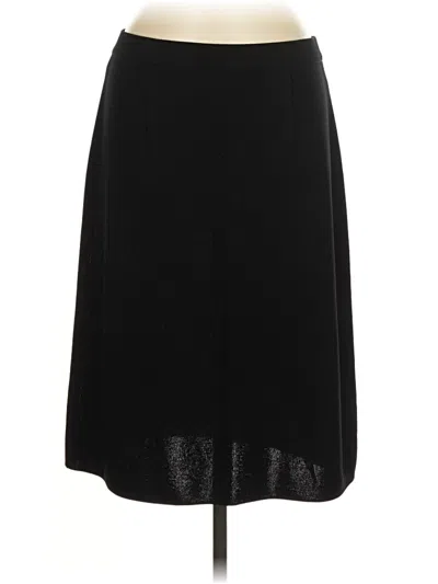 Pre-owned Misook Formal Skirt In Black