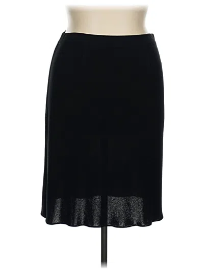 Pre-owned Misook Formal Skirt In Black