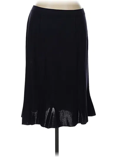 Pre-owned Misook Formal Skirt In Black