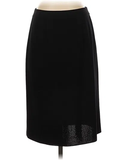 Pre-owned Misook Formal Skirt In Black