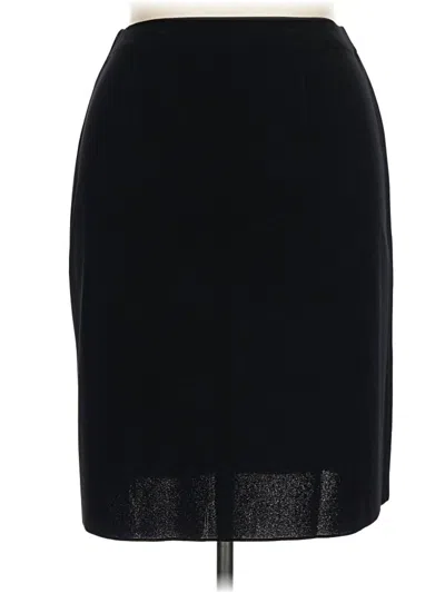 Pre-owned Misook Formal Skirt In Black