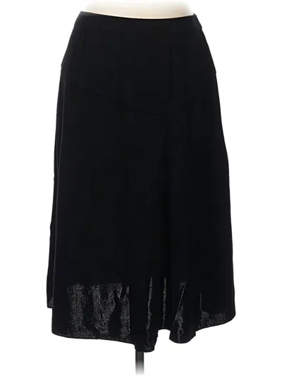 Pre-owned Misook Formal Skirt In Black