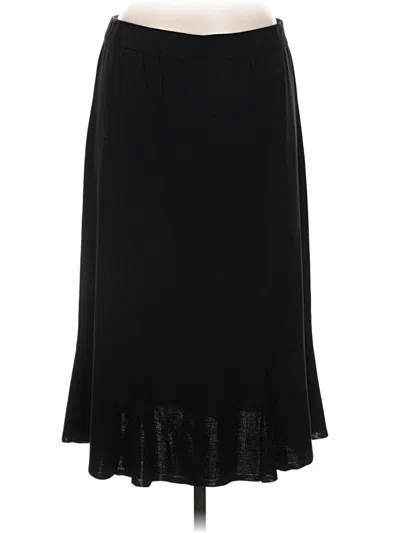 Pre-owned Misook Formal Skirt In Black