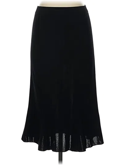 Pre-owned Misook Formal Skirt In Black