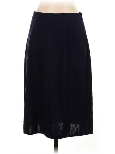 Pre-owned Misook Formal Skirt In Blue