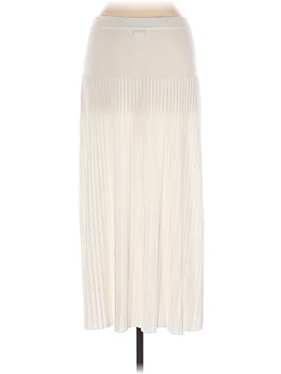 Pre-owned Misook Formal Skirt In Ivory