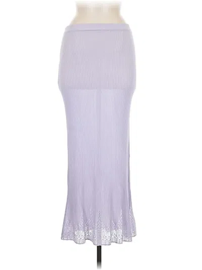 Pre-owned Misook Formal Skirt In Purple