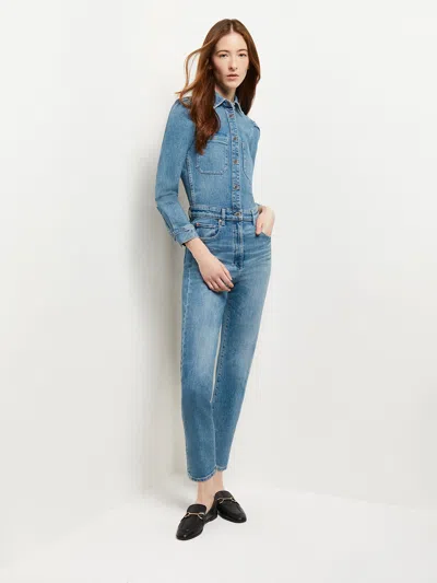 Misook Freja Denim Jumpsuit, Aged Mid In Multi
