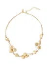 MISOOK HANDMADE MATTE GOLD MIXED PEBBLED NECKLACE