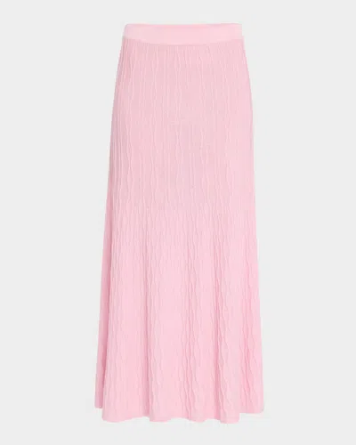 MISOOK HERITAGE-FIT GEOMETRIC KNIT MAXI SKIRT