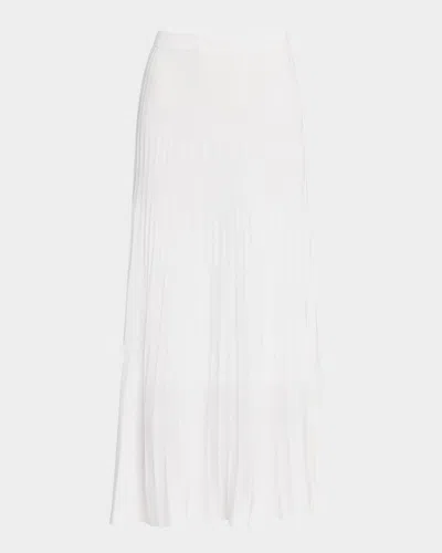 Misook Heritage-fit Ribbed Knit Midi Skirt In White