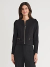 Misook Heritage Luxestretch Ponte Sport Jacket In Black