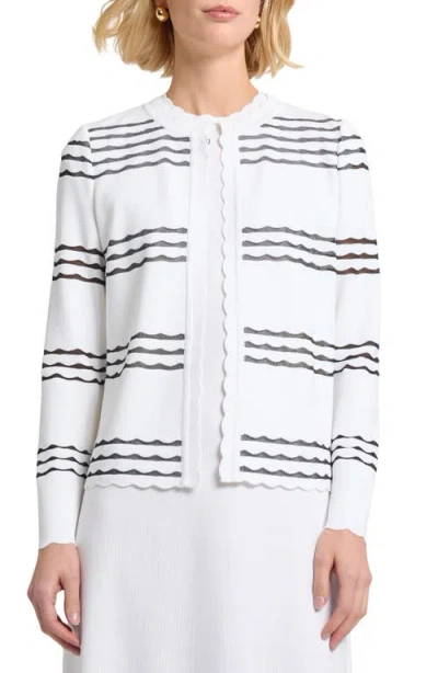 MISOOK MISOOK HERITAGE SCALLOPED TRIM KNIT JACKET
