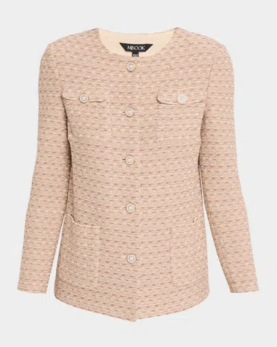 Misook Heritage Tonal Tweed Knit Jacket