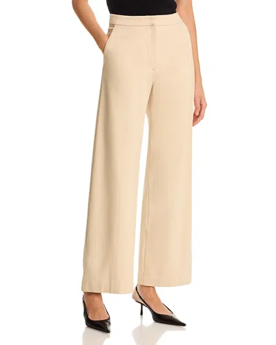 Misook High Rise Ponte Pants In Nude