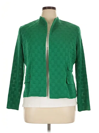 Pre-owned Misook Jacket In Green