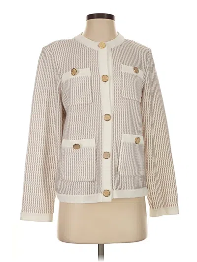 Pre-owned Misook Jacket In Ivory