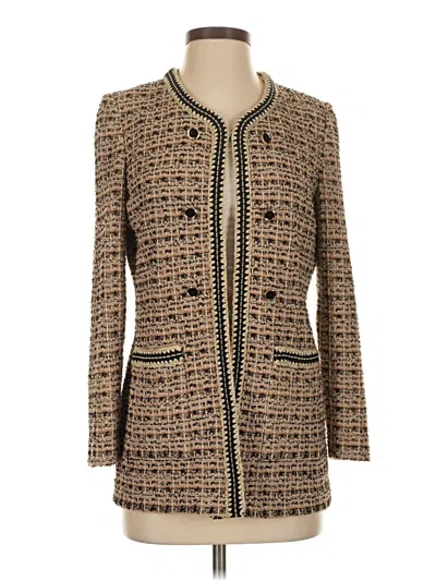 Pre-owned Misook Kimono In Brown