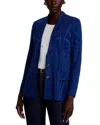 Misook Knit Blazer In Blue