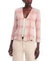 Misook Tailored Plaid Knit Jacket