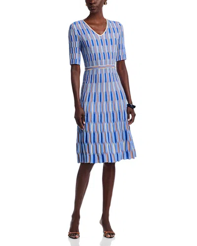 Misook Knit Midi Dress In Multi