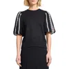 Misook Puff Sleeve Embroidered Blouse