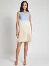 Misook Modern Fit Landscape Pattern Soft Knit Dress In Multi