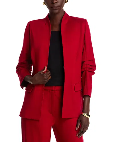 Misook Long Sleeve Jacket In Red