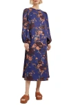 MISOOK MISOOK LONG SLEEVE WOVEN MAXI DRESS