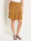 Misook Pleated A-line Tweed Knit Mini Skirt In Multi