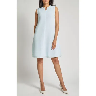 Misook Modern Fit A-line Knit Dress In Blue