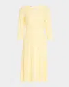 Misook Modern Fit Diamond Pointelle Knit Dress In Butterfield