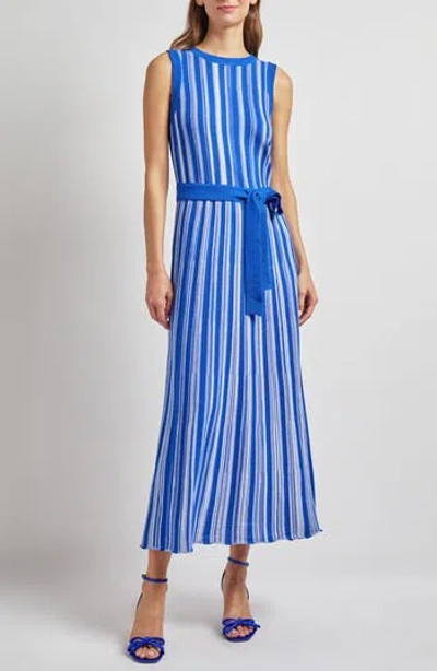 Misook Modern Fit Sleeveless Rib Knit Dress In Animal Print