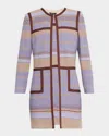 Misook Multi-stitch Knit Heritage Jacket In Multi