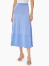 MISOOK MULTI-STRIPE SOFT KNIT MIDI SKIRT