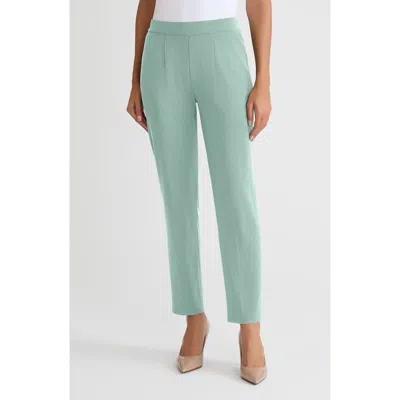 Misook Nancy Slim Leg Mylana Knit Pant In Green