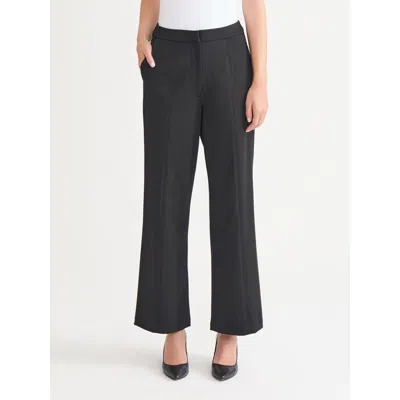 Misook Naomi Wide Leg Luxestretch Ponte Pant In Black