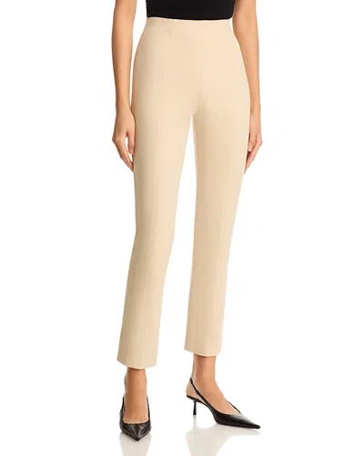 Misook Nia Slim Leg Luxestretch Ponte Pants In Neutral