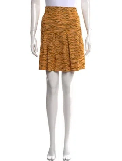 Pre-owned Misook Patterned Mini Skirt W/ Tags In Multicolor
