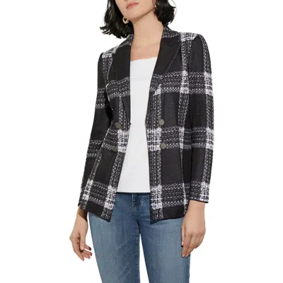 Misook Plaid Knit Blazer