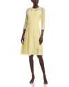 Misook Modern Fit Diamond Pointelle Knit Dress In Butterfield