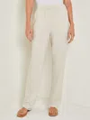 Misook Pull-on Straight Leg Pants - Woven In Beige